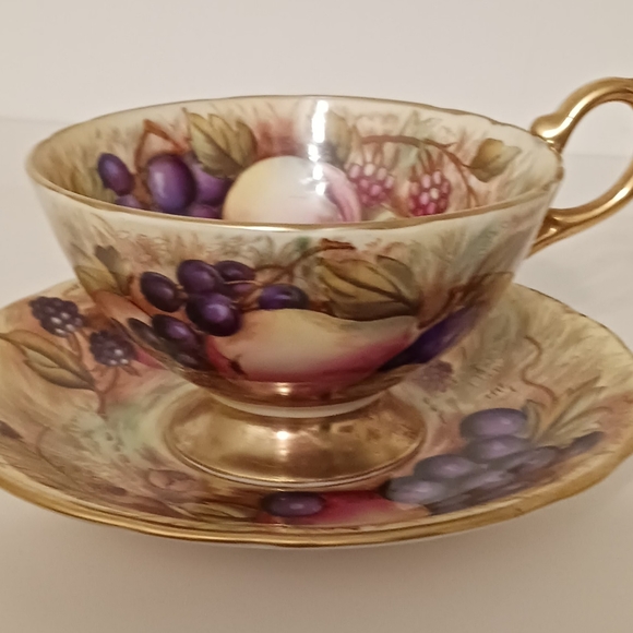 Vintage Aynsley Orchard Bone China Signed N. Brunt / D. Jones - Picture 4 of 9